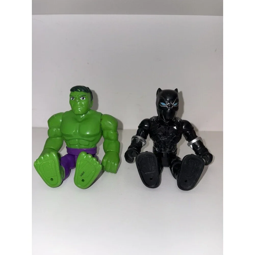 Playskool Heroes Marvel Super Hero Figures Hulk And Black Panther